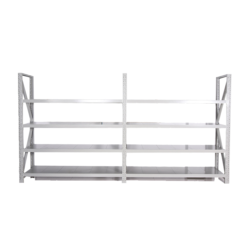 Magazijn supermarkt metalen opslagplank