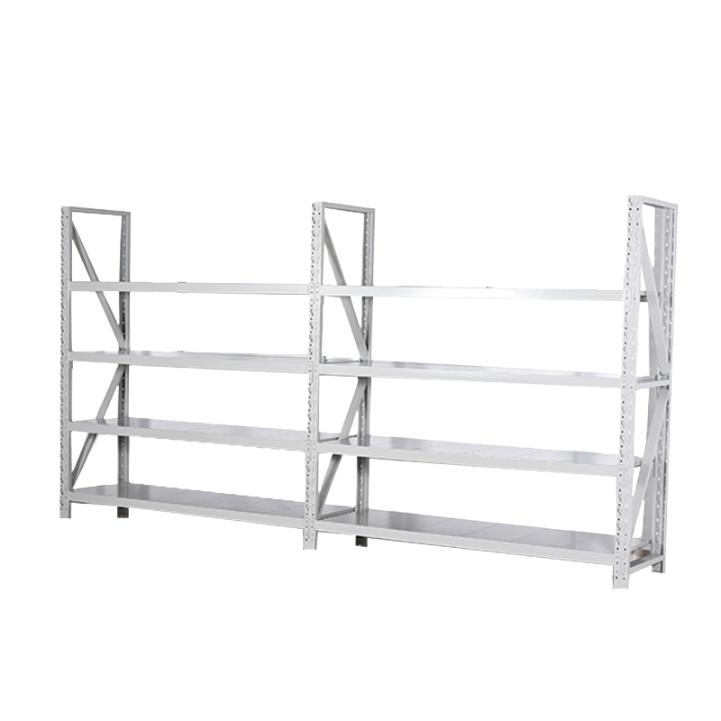 Magazijn supermarkt metalen opslagplank