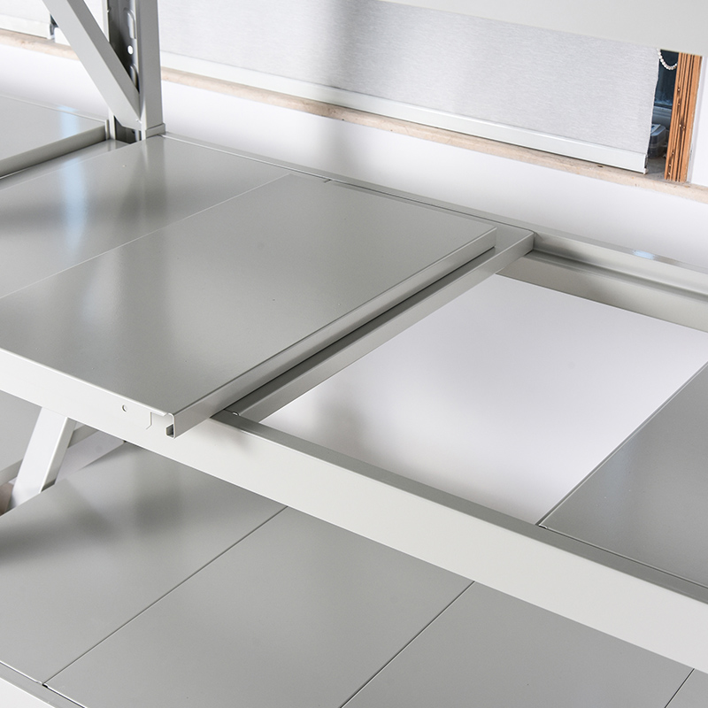 Magazijn supermarkt metalen opslagplank